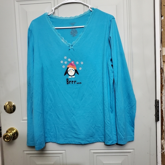 SimplyBasic Sleepwear Pajamas Womens L (12-14) Used Christmas Holiday - Picture 1 of 5